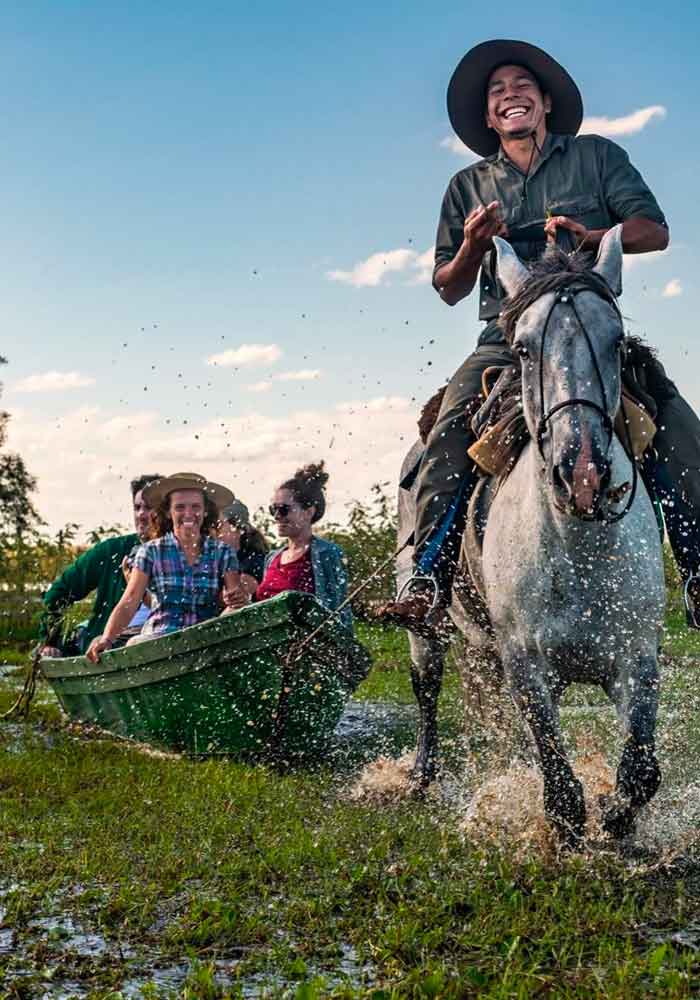 boat horse - Conservation Experience with Kristine Tompkins in Argentina