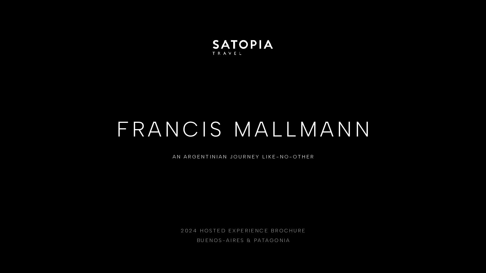 Satopia Travel Hosted Experience by Francis Mallmann in Argentina 2024 pdf - MAMULA ISLAND