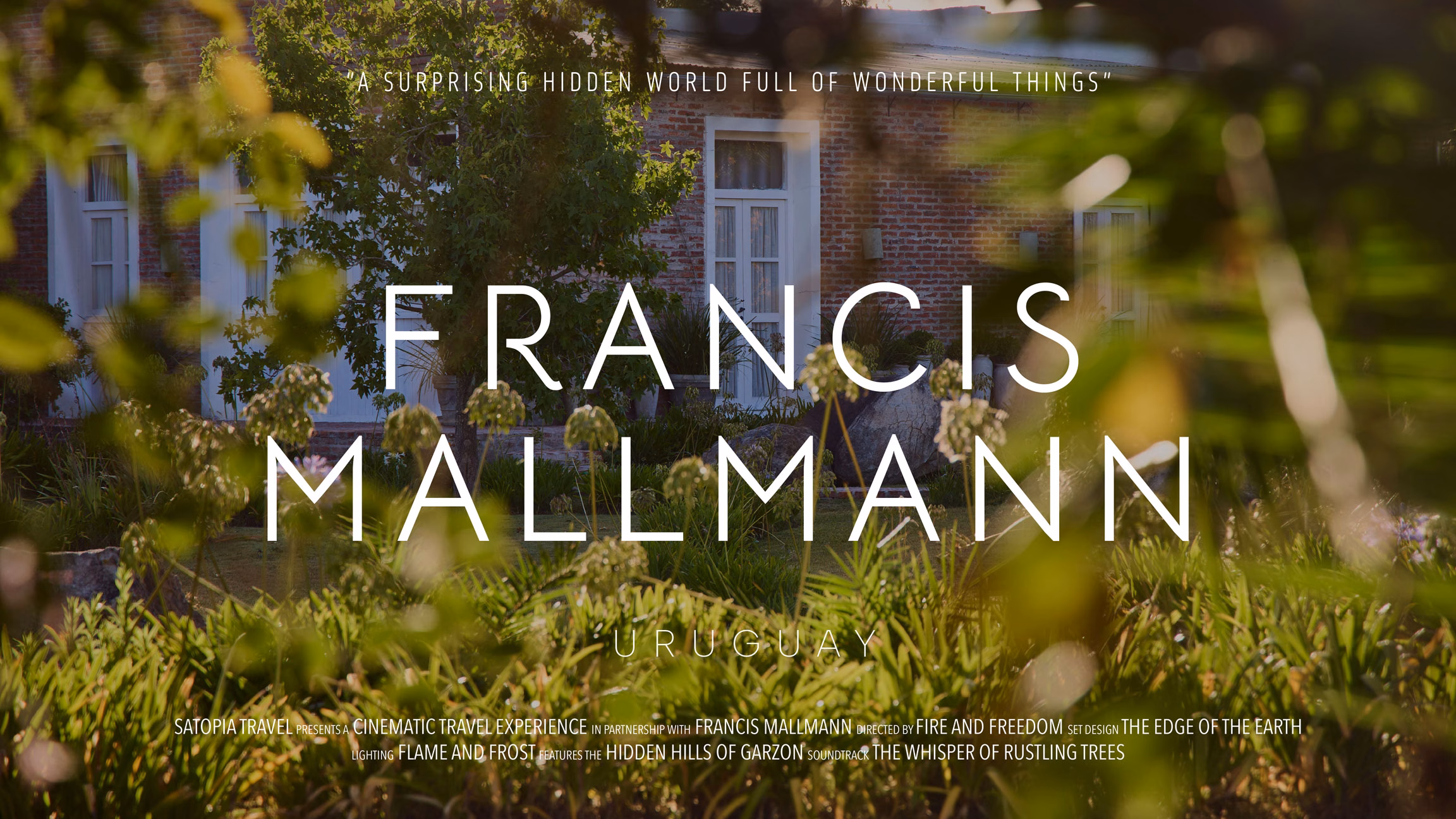 Francis Mallmann · Garzón, Uruguay — a cinematic travel experience by Satopia